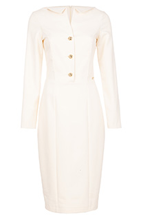 Midi haljina sa dugim rukavima i šlicem pozadi Tiffany Production